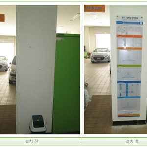 한국폴리텍대학 안전정보표시판 설치시공