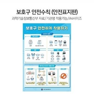 보호구 안전수칙(안전표지판)